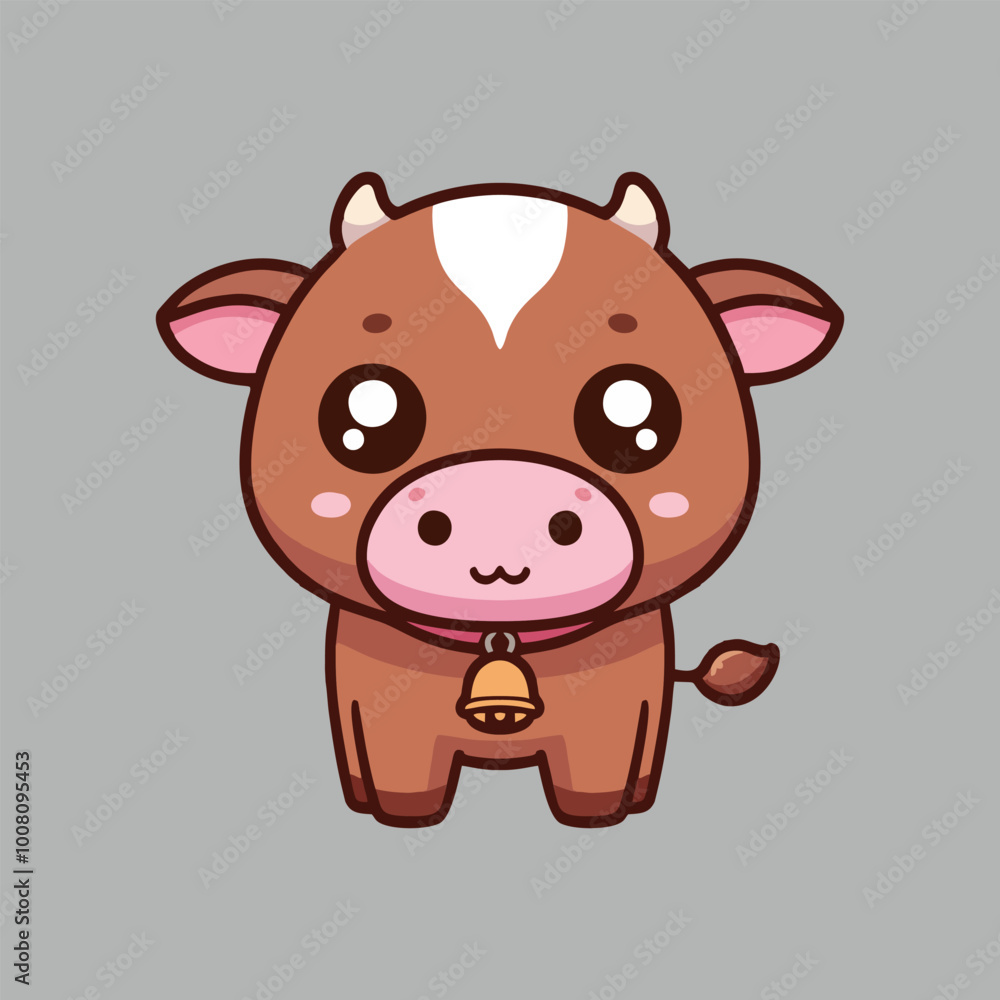 Fototapeta premium cow vector realistic