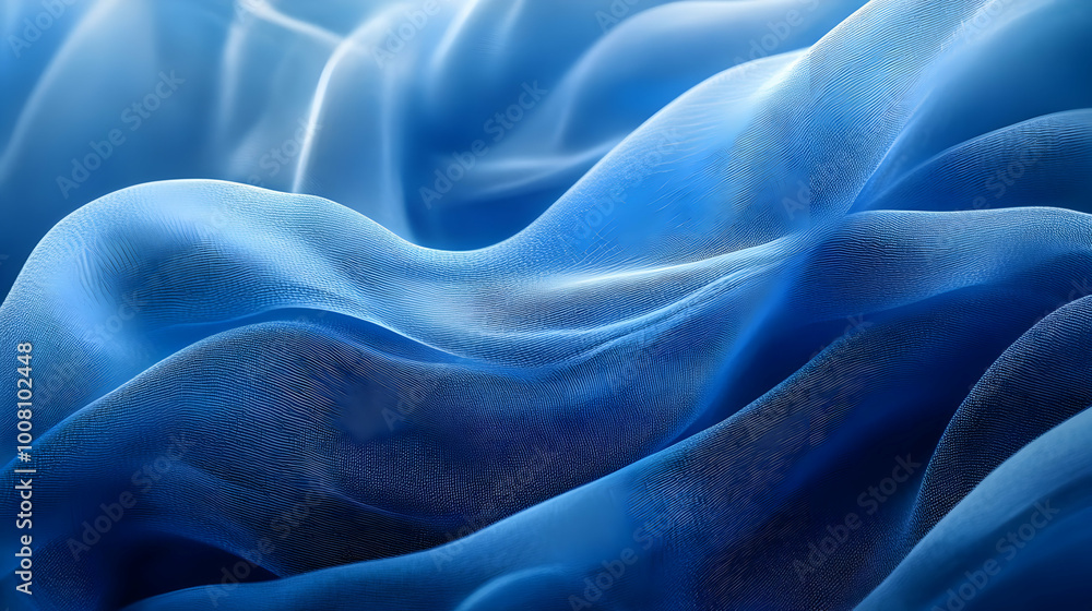 Abstract Blue Fabric Texture Background Abstract Blue Fabric Texture Background