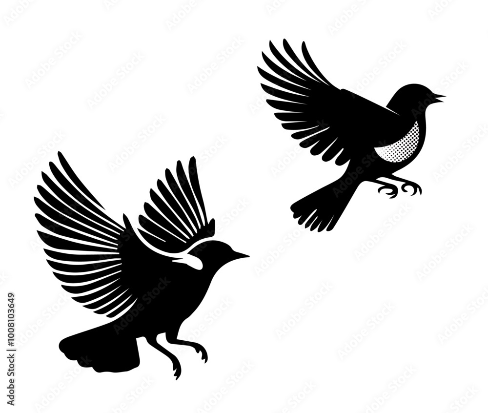 Birds silhouette vector illustration Birds silhouette vector illustration