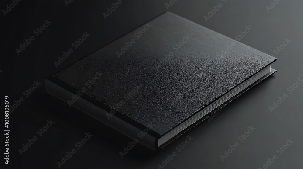 Black Book Mockup in Dark background Black Book Mockup in Dark background