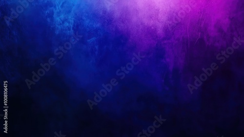 A vibrant abstract background featuring a gradient of purple and blue hues.