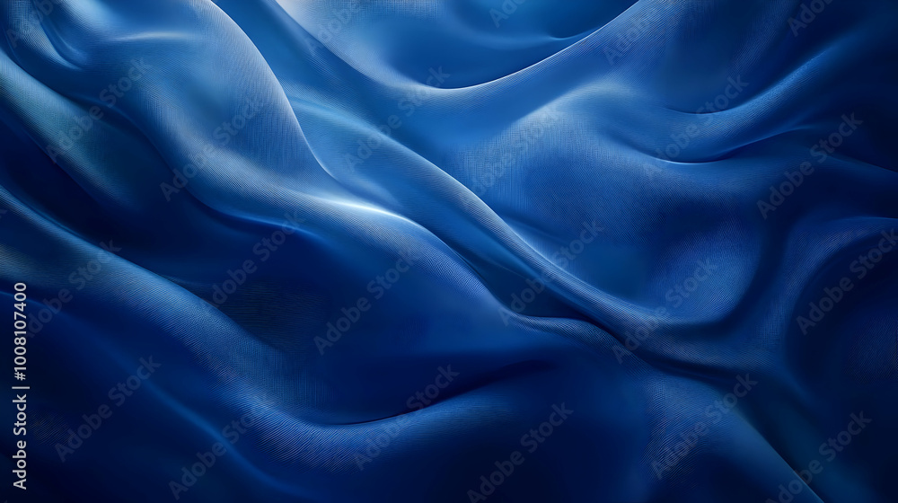 Abstract Blue Fabric Texture Background Illustration Abstract Blue Fabric Texture Background Illustration