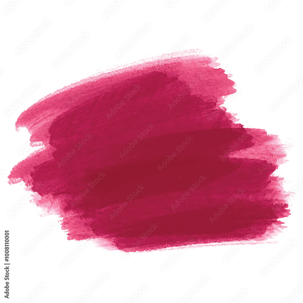 Abstract dark pink watercolor brush stroke on white background Abstract dark pink watercolor brush stroke on white background
