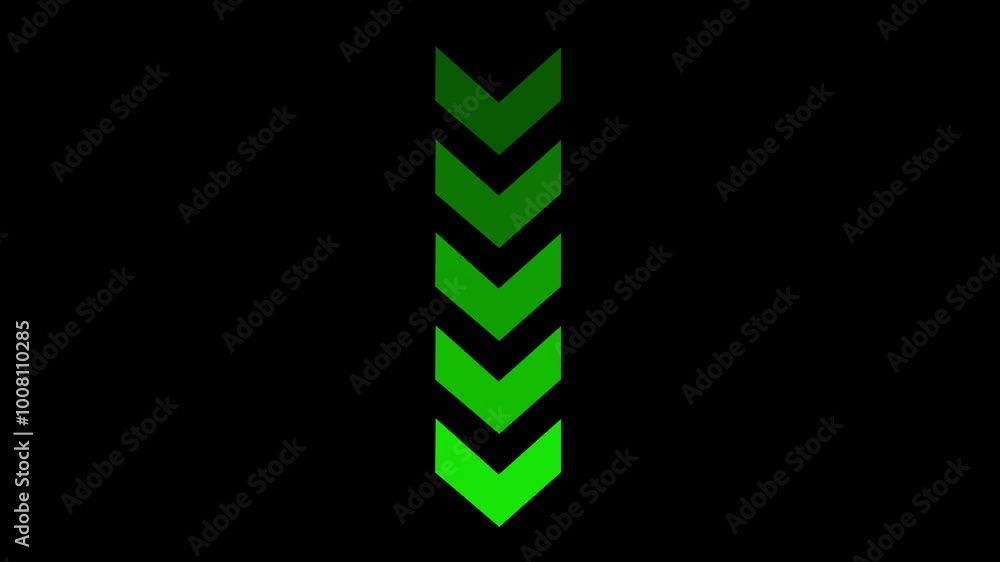 Green arrows and up-down animation. Chevron animation. Arrows loop animation on black background for presentations, directional concepts, business plans, Green arrows and up-down animation. Chevron animation. Arrows loop animation on black background for presentations, directional concepts, business plans,