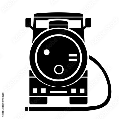 Vector illustration, logo, car icon for septic tank. Isolated on a white background.