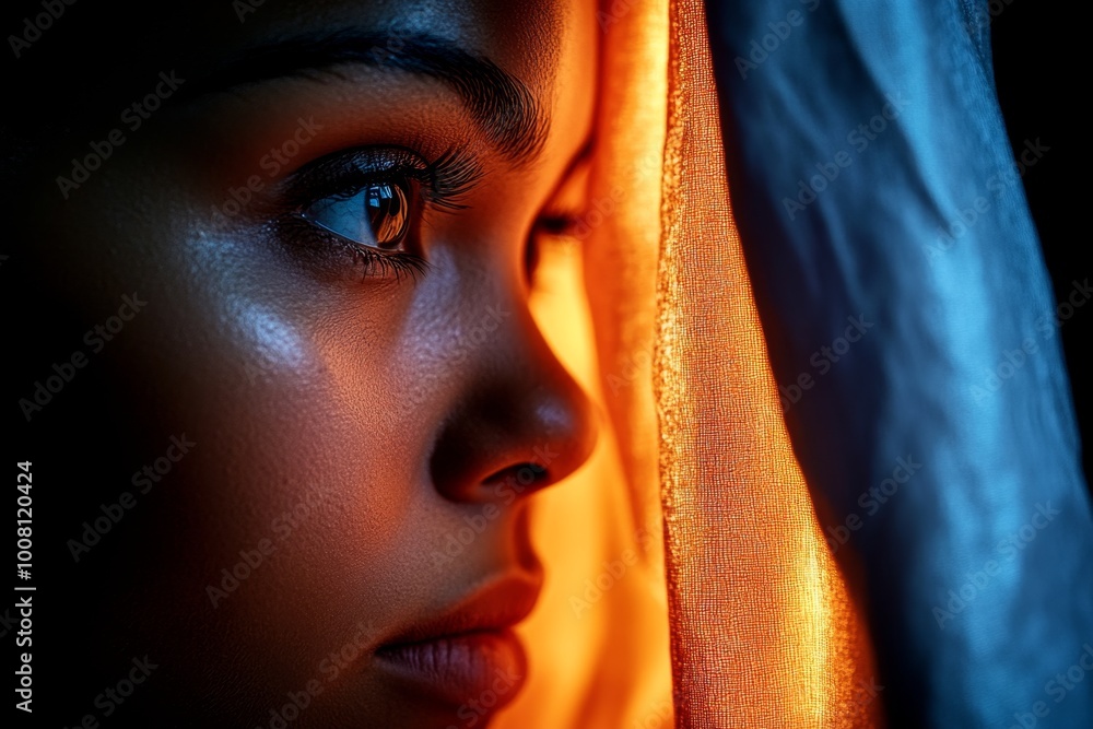 A person sitting alone in a dimly lit room, their face partially obscured in shadow, reflecting on existential thoughts about purpose and existence A person sitting alone in a dimly lit room, their face partially obscured in shadow, reflecting on existential thoughts about purpose and existence