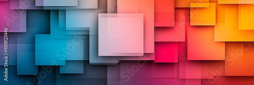 Abstract geometric background with colorful squares.