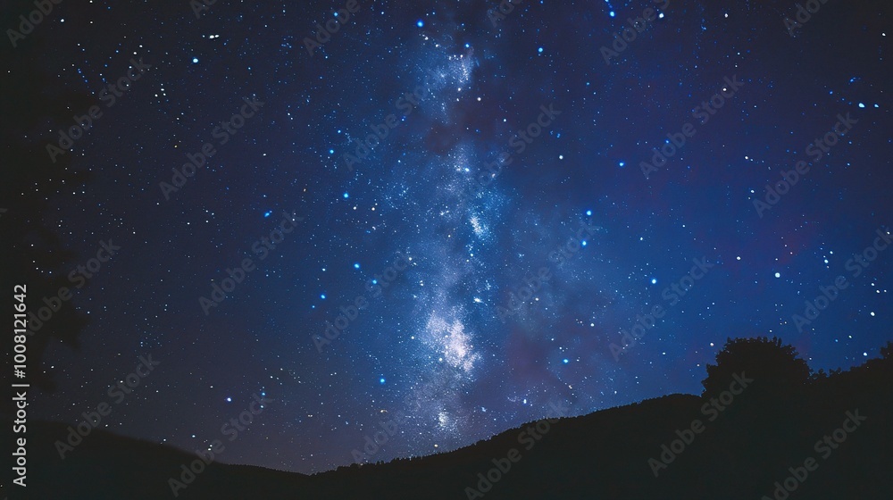 Star Earth Sky - Deep Blue Night Sky Wallpaper Background. A captivating view of the starry sky above Earth, with a deep blue hue creating a mesmerizing and dreamy backdrop Star Earth Sky - Deep Blue Night Sky Wallpaper Background. A captivating view of the starry sky above Earth, with a deep blue hue creating a mesmerizing and dreamy backdrop
