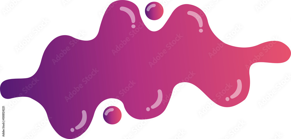 Fototapeta premium Liquid Gradient Shape Abstract