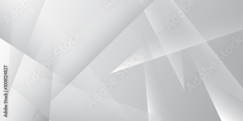 Abstract white and grey background .Minimal geometric white light background .Abstract white and grey on light silver background modern design used about technology or product presentation backdrop.	
