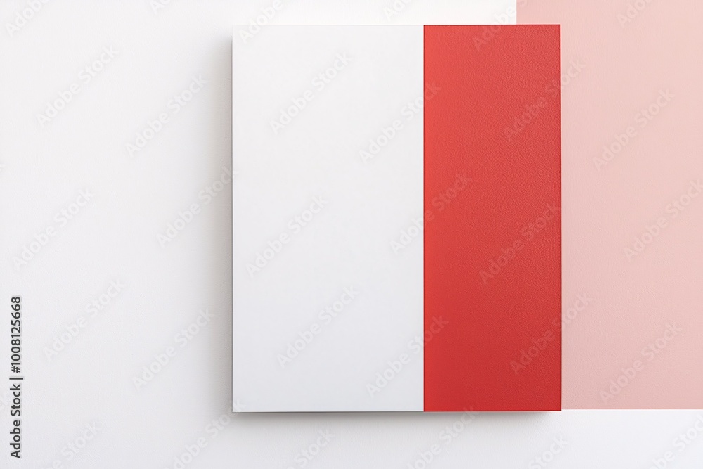 A minimalist poster design highlights contrast with ample space for custom messaging against a crisp white backdrop. A minimalist poster design highlights contrast with ample space for custom messaging against a crisp white backdrop.