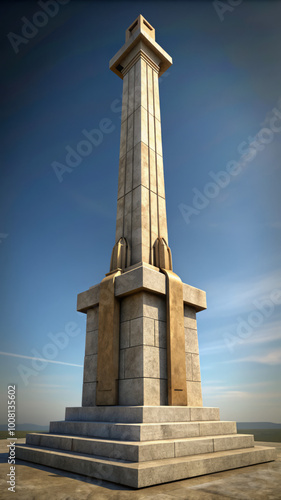 Tall Stone Obelisk War Memorial Tower