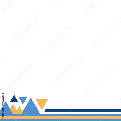 Free Download Business Geometric Footer - GFXLoad