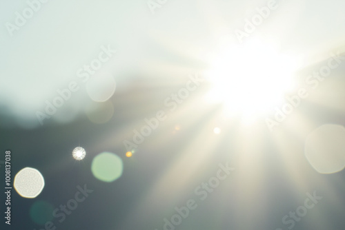 ナチュラルな光, レンズフレア, 背景素材