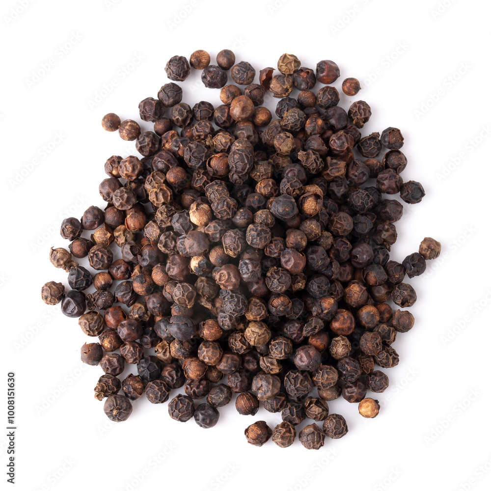 Black pepper isolated on a white background Black pepper isolated on a white background