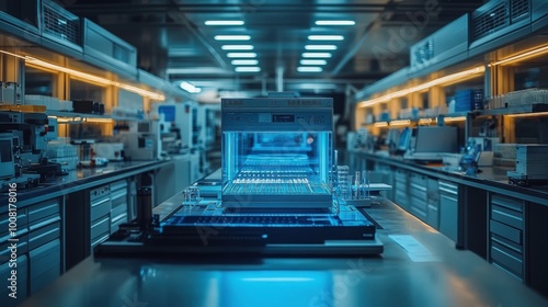 Futuristic Laboratory: Advanced Modern Scientific Research Equipment