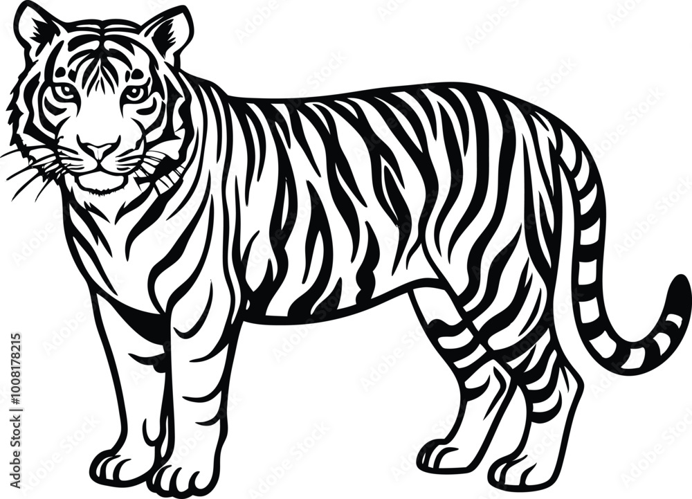 Obraz premium tiger illustration