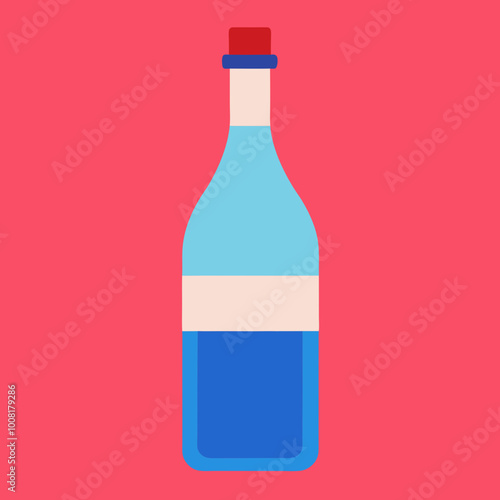  vector illustartion of bottle