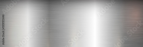 Metal silver texture background or aluminum brushed silver texture with .Abstract background for wallpaper. Vector illustration