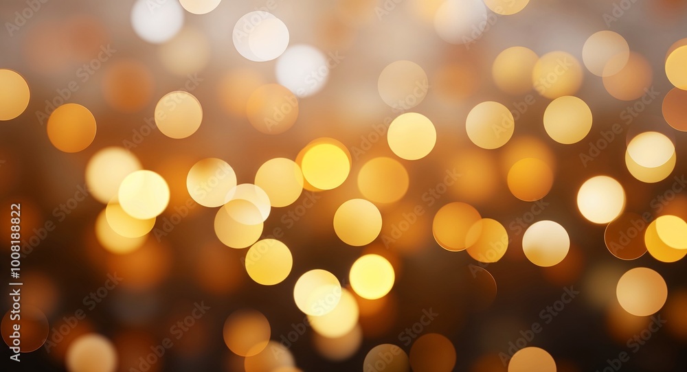 Bright amber bokeh lights in a soft focus abstract background Bright amber bokeh lights in a soft focus abstract background