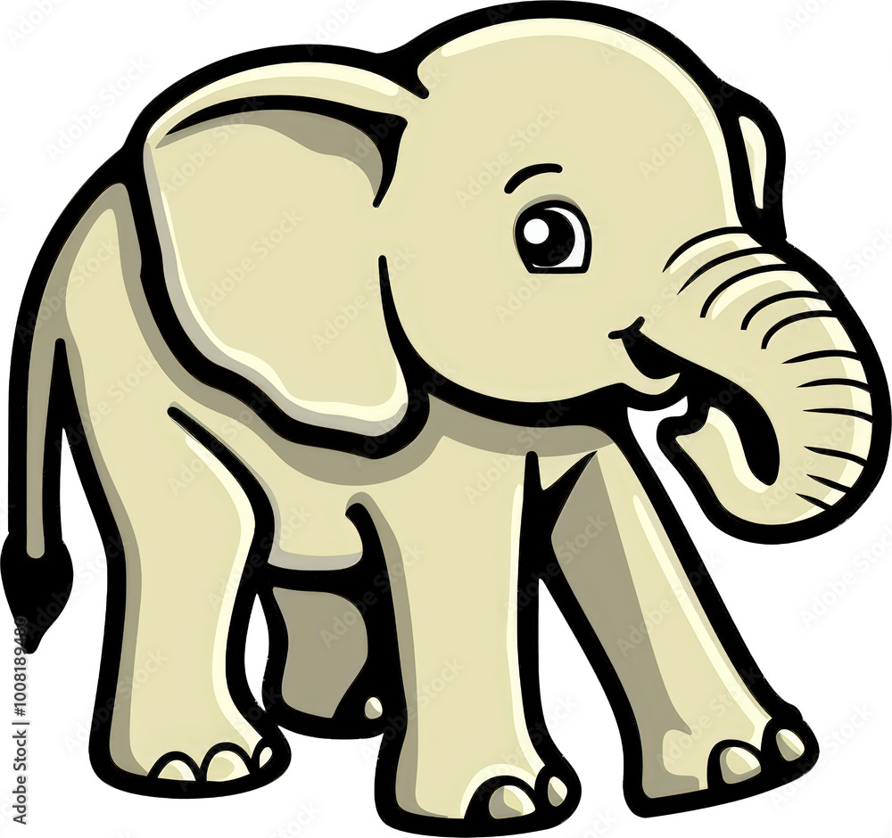 Obraz premium Cute baby elephant