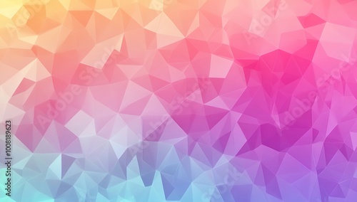 Abstract Background with Geometric Shapes and a Colorful Palette