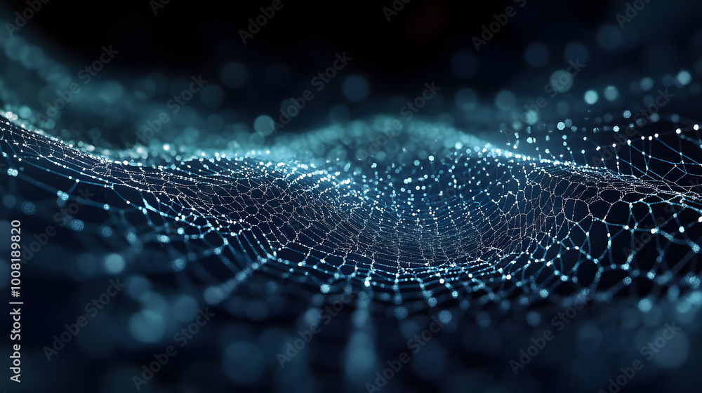 Grid of internet technologies. Abstract background with cobwebs. Large amount of data. 3d rendering. Grid of internet technologies. Abstract background with cobwebs. Large amount of data. 3d rendering.