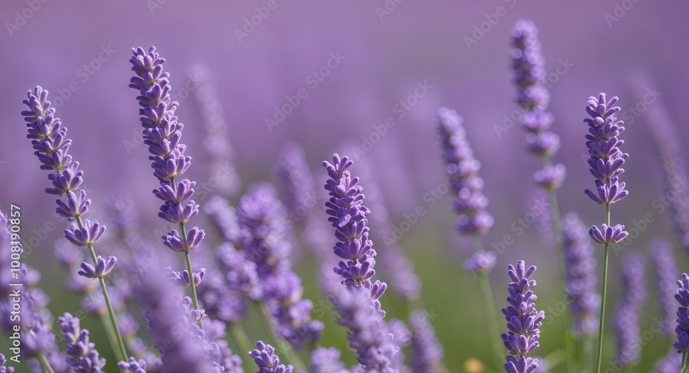 Obraz premium Gentle pastel lavender softly merging into light violet tones