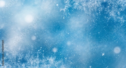 Light blue snow texture abstract background with shimmering effects