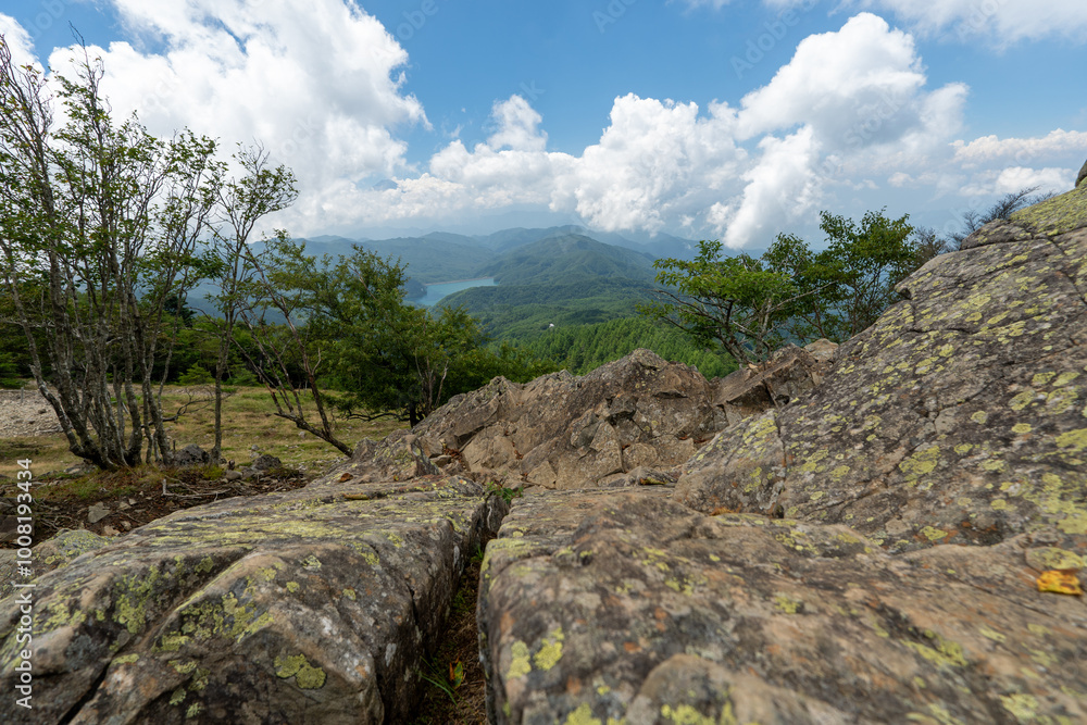 Fototapeta premium Hiking on Mountain Daibosatsu in Japan
