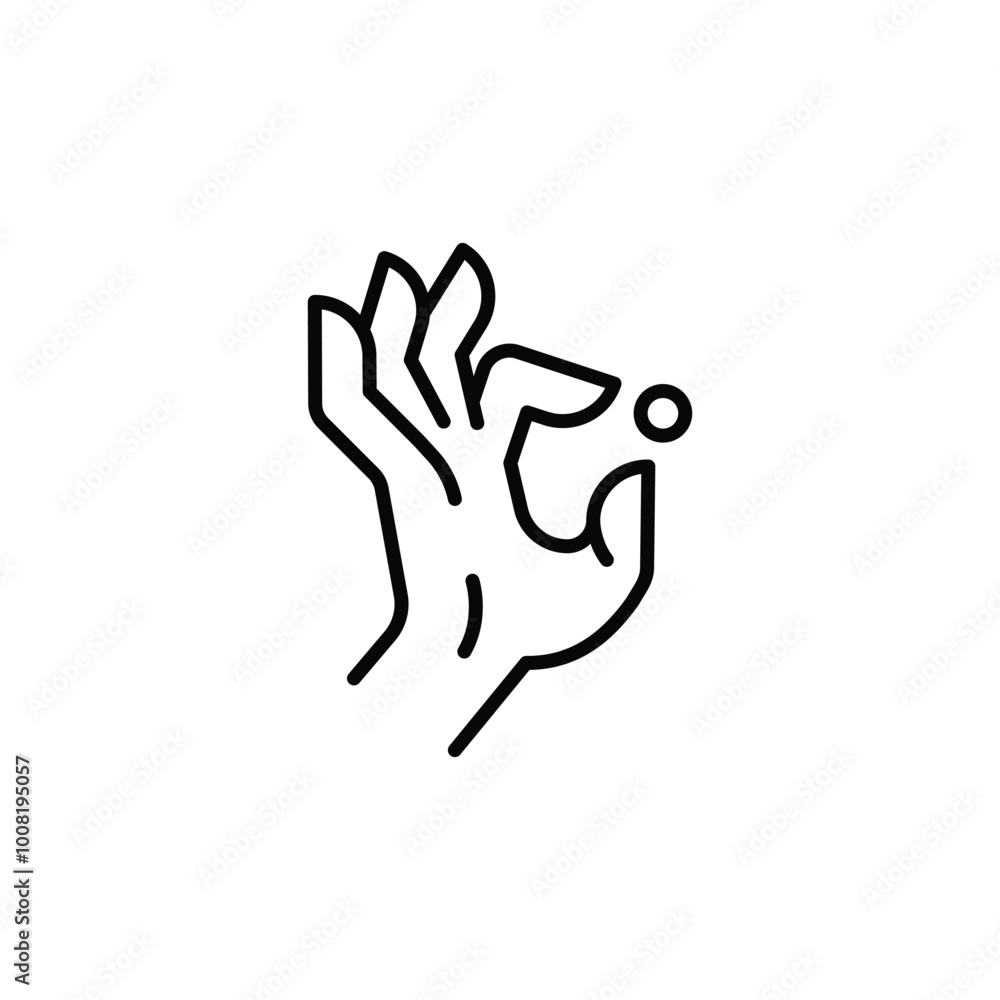Buddhist mudra hand icon. Simple Buddhist mudra hand icon for social media, app, and web design. Vector illustration Buddhist mudra hand icon. Simple Buddhist mudra hand icon for social media, app, and web design. Vector illustration