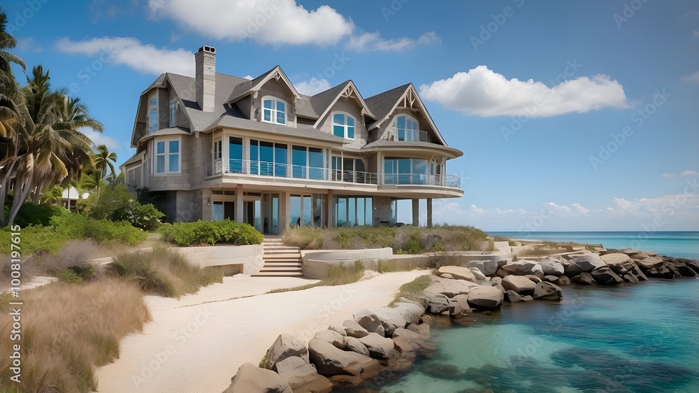 beachfront home near the water beachfront home near the water