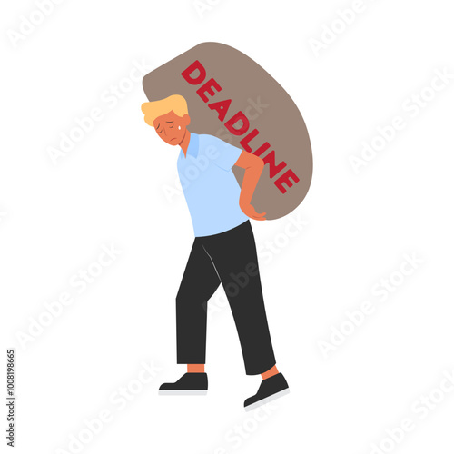 Toxic Work Environment 2 Men Shoulder Deadline