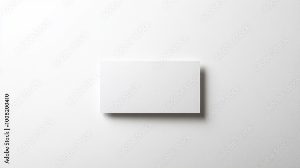 Rectangular white paper on white background Rectangular white paper on white background