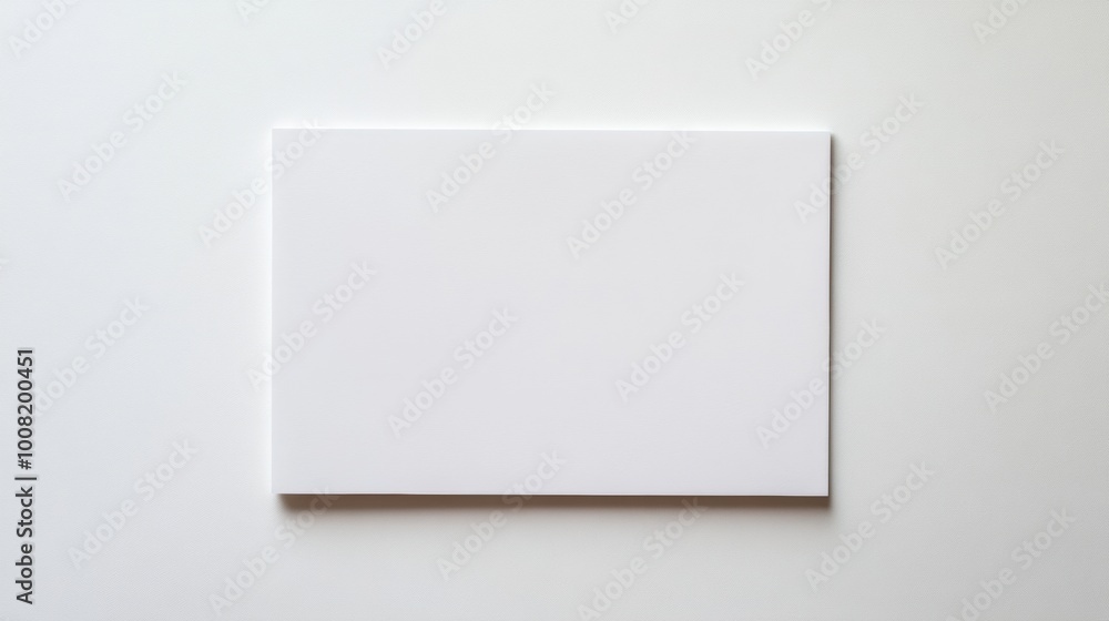 Rectangular white paper on white background Rectangular white paper on white background