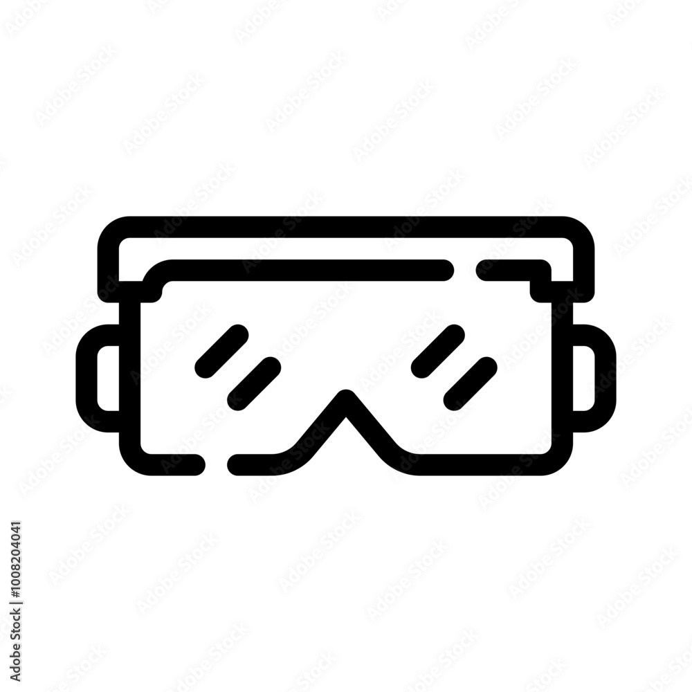 Icon Safety Goggles With Style Outline Icon Safety Goggles With Style Outline