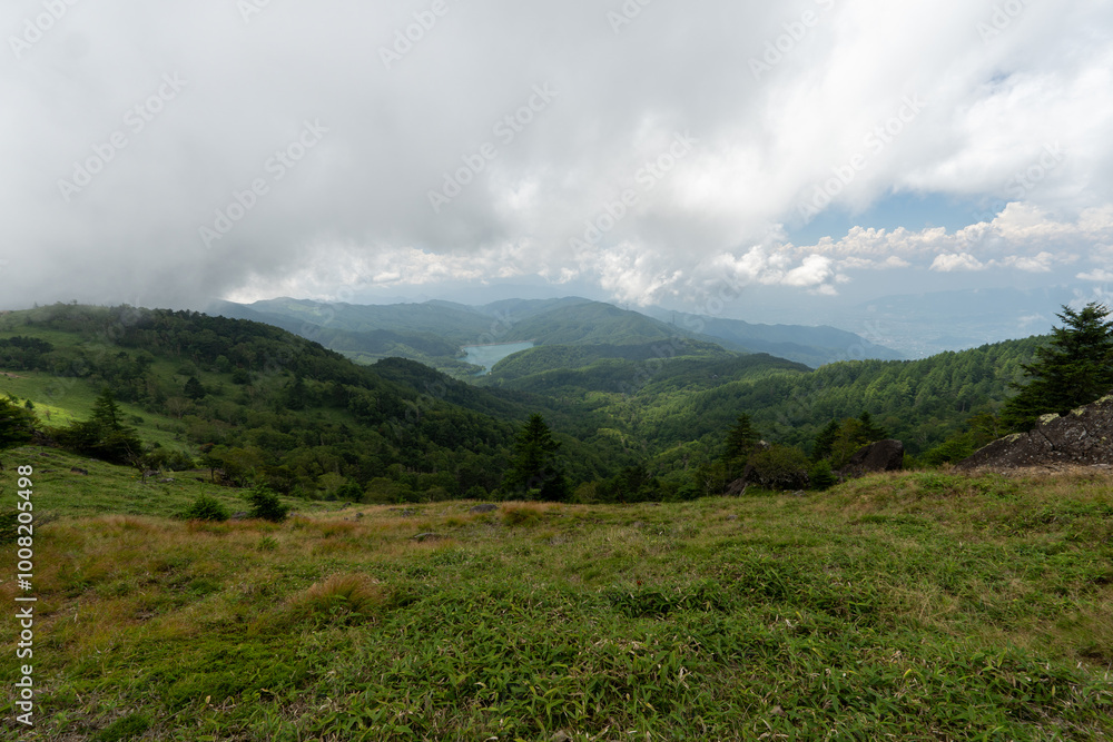 Hiking on Mountain Daibosatsu in Japan Hiking on Mountain Daibosatsu in Japan