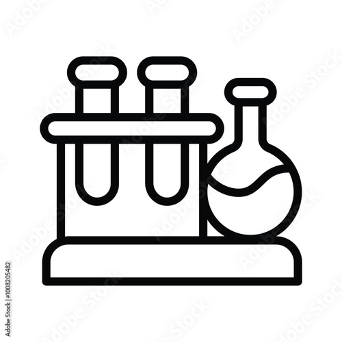 Multiple test tubes filled with liquids for lab experiments and research