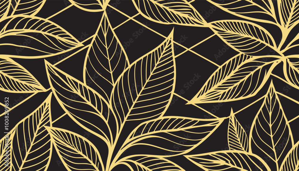 Elegant seamless pattern in modern style. Abstract cute minimalist background. Geometric texture of plants and petals vector illustration. Elegant seamless pattern in modern style. Abstract cute minimalist background. Geometric texture of plants and petals vector illustration.