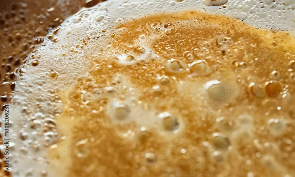 Cappuccino and milk foam close up view Cappuccino and milk foam close up view