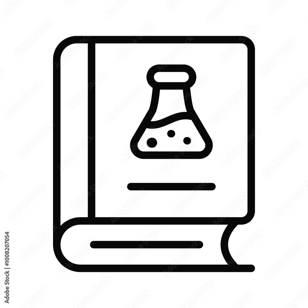 Book or textbook symbolizing knowledge and education in scientific disciplines Book or textbook symbolizing knowledge and education in scientific disciplines