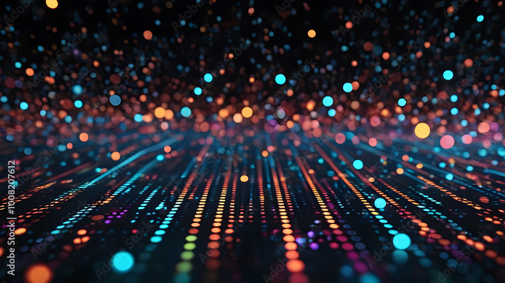 Teplate background with lights. Magic background with colorful lights. AI generated image, ai Teplate background with lights. Magic background with colorful lights. AI generated image, ai