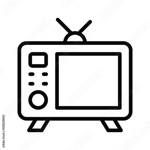 Classic television set, symbolizing entertainment and media consumption