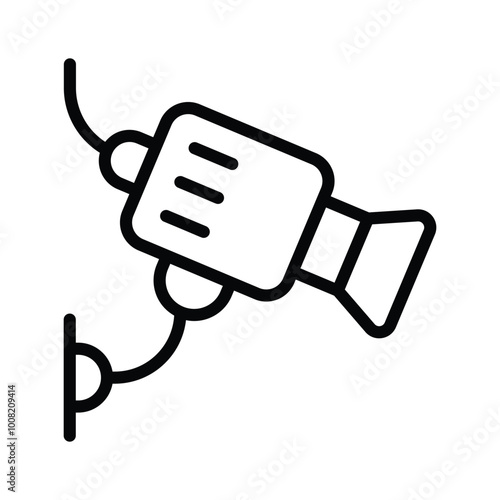 Security surveillance, cctv camera icon design in modern style