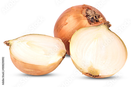 Onion bulb isolated