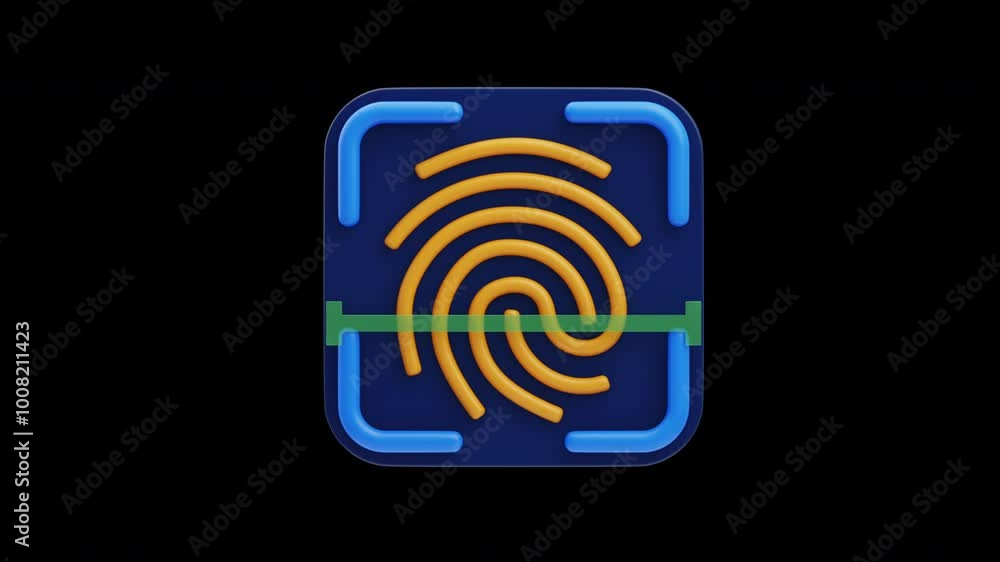 3D Animation of Fingerprint Security 3D Animation of Fingerprint Security