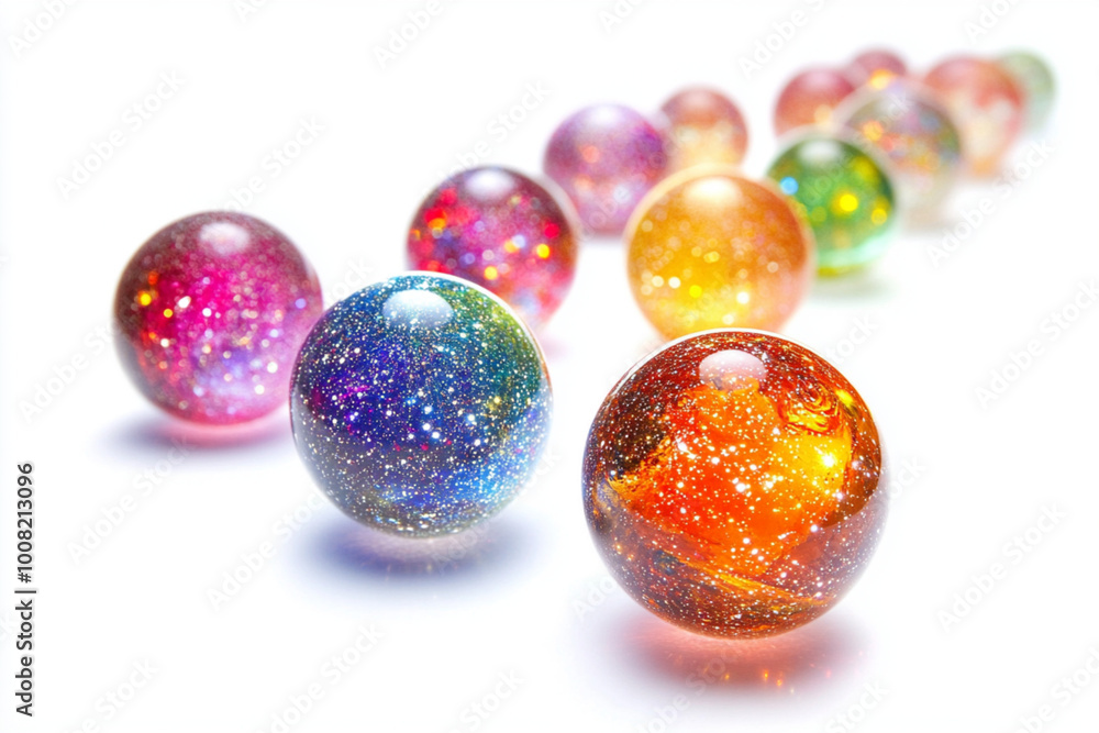 colorful christmas balls