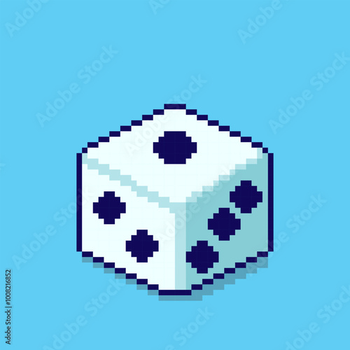 Pixel art dice game asset design