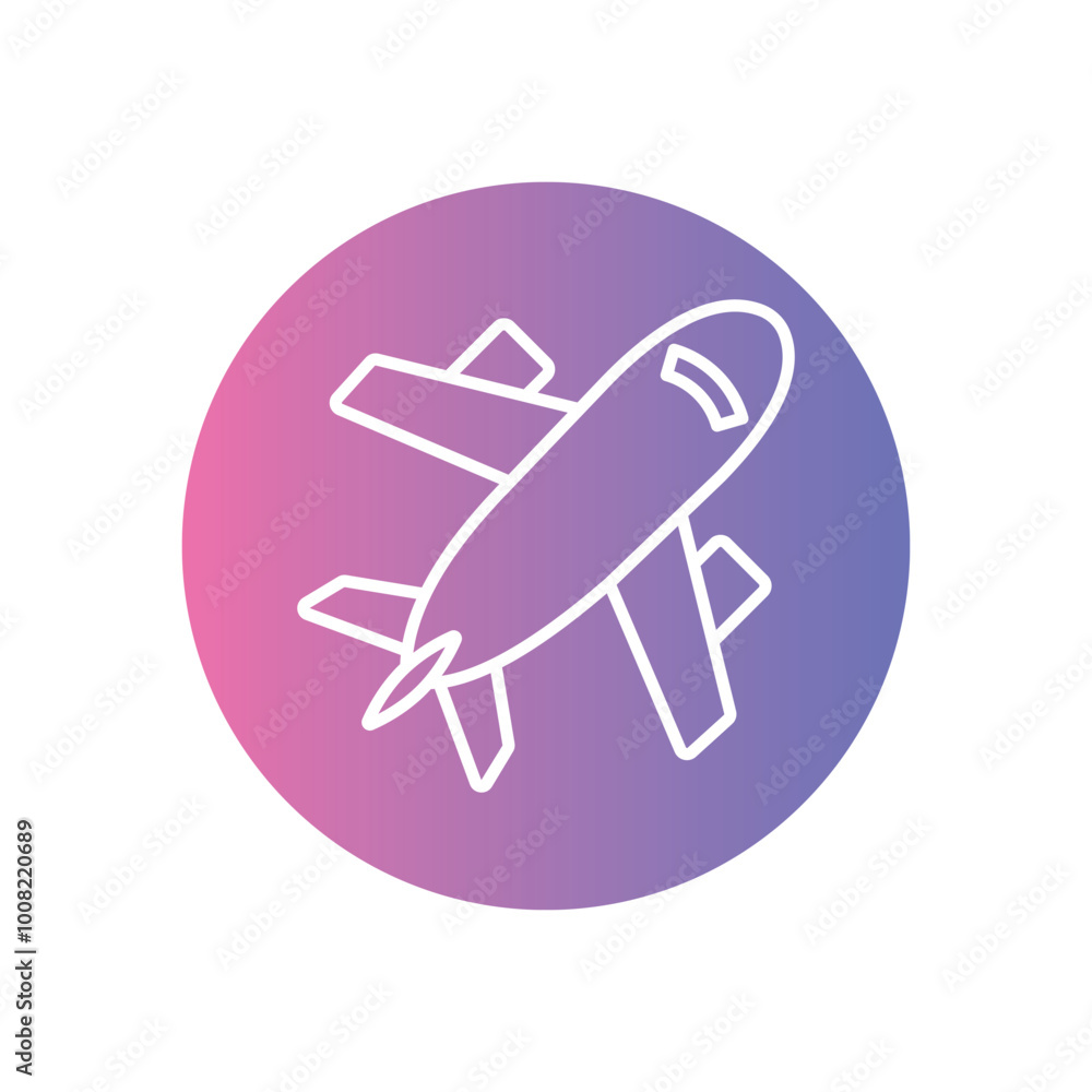 Airplane icon vector stock illustration Airplane icon vector stock illustration