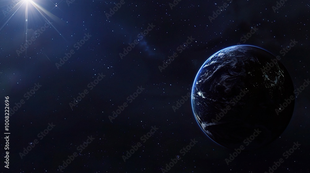 Star Earth Sky - Deep Blue Night Sky Wallpaper Background. A captivating view of the starry sky above Earth, with a deep blue hue creating a mesmerizing and dreamy backdrop Star Earth Sky - Deep Blue Night Sky Wallpaper Background. A captivating view of the starry sky above Earth, with a deep blue hue creating a mesmerizing and dreamy backdrop
